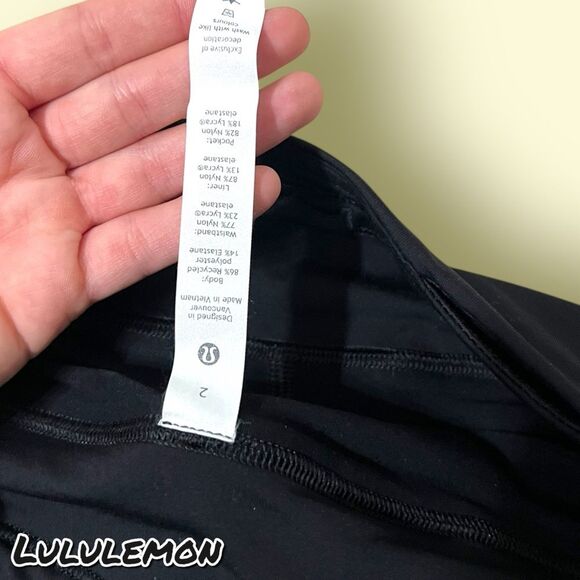 Preowned Lululemon Pace Rival Mid-Rise Skirt Highlight Yellow Multi / Bla size 2 - Picture 14 of 15